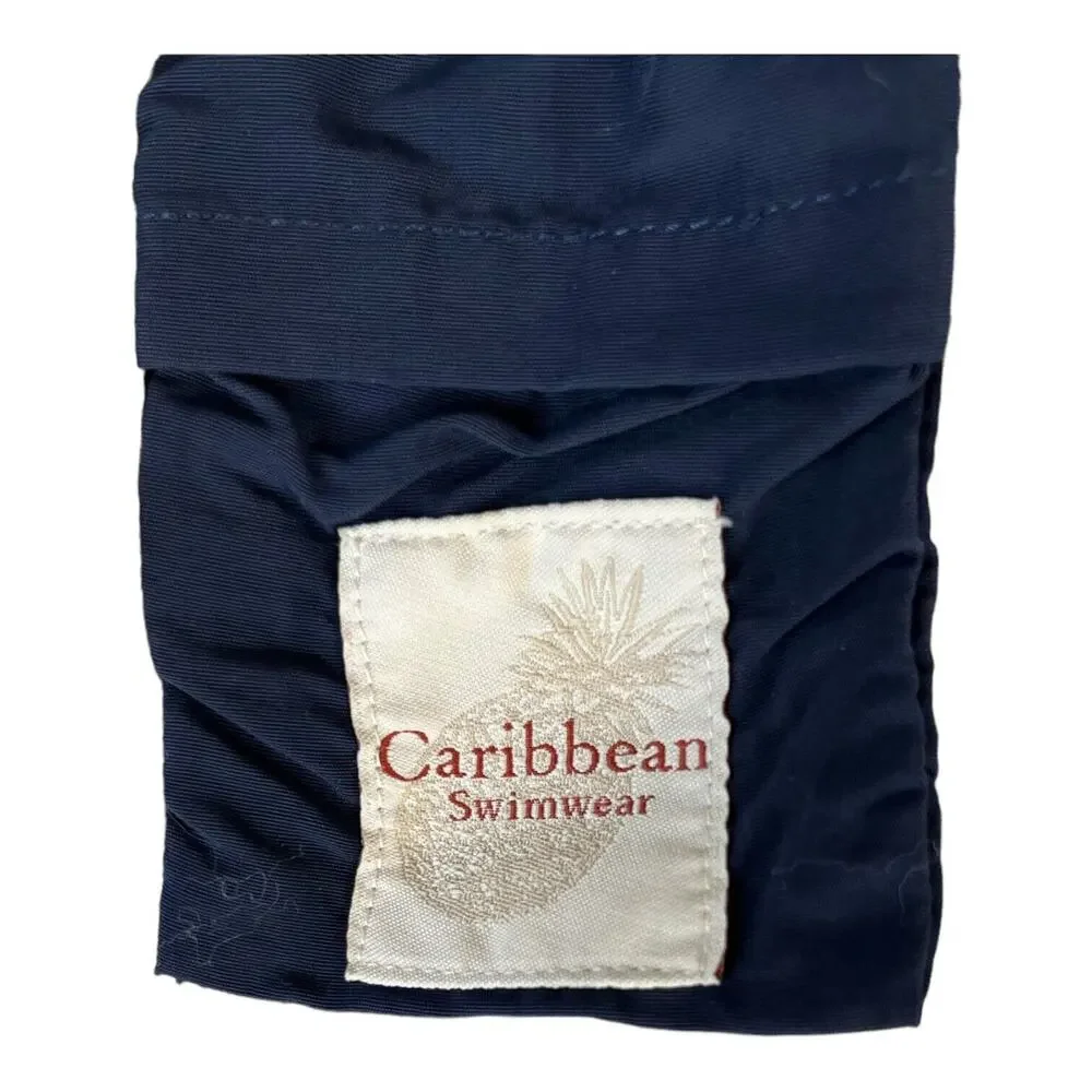Carribean Swimwear Sz S small‎ Mens Lined Board Beach Swim Shorts w/Pockets